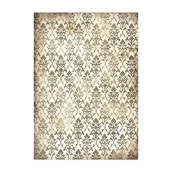 Set 8 papeles de arroz Backgrounds Vintage Library Stamperia 10x15cm