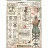 Set 6 papeles de arroz Brocante Antiques Stamperia 21x30cm