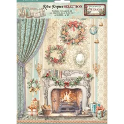 Set 6 papeles de arroz The Nutcracker Stamperia 21x30cm