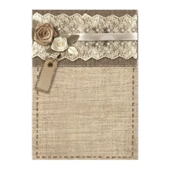Set 8 papeles de arroz Verja Old Lace Stamperia 10x15cm