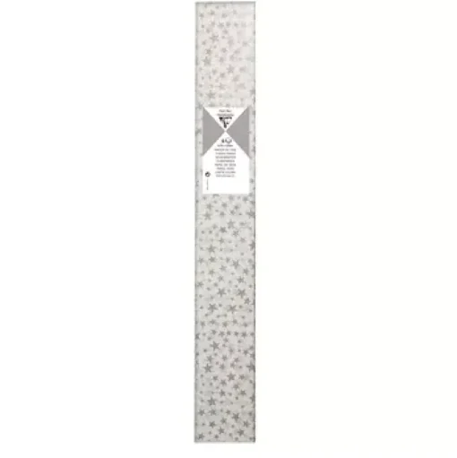 Set 4 Papeles de Seda Estrellas Plateadas Clairefontaine