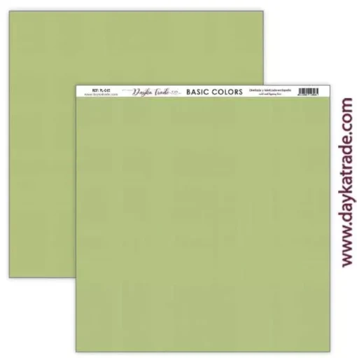 Set 5 papeles PL-045 efecto textura Verde Claro Dayka 30x30cm