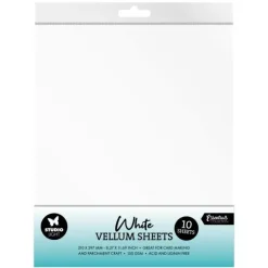 Set 10 Papeles Vellum Blanco Essentials Studio Light