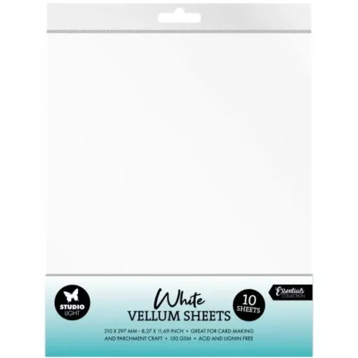 Set 10 Papeles Vellum Blanco Essentials Studio Light