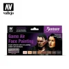 Set 8 pinturas para modelismo 865 Game Air Face Fantasy Vallejo 17ml