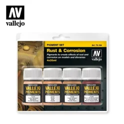 Set 4 pinturas para modelismo 193 Hollín y Cenizas Pigments FX Vallejo 35ml