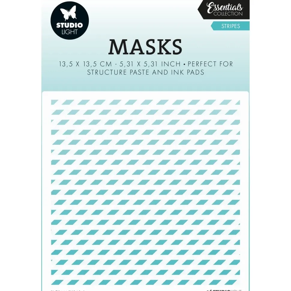 Set 2 plantillas de stencil Stripes Essentials Studio Light