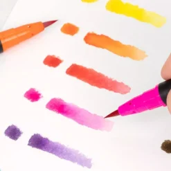 Set 12 rotuladores acuarelables pincel Milan