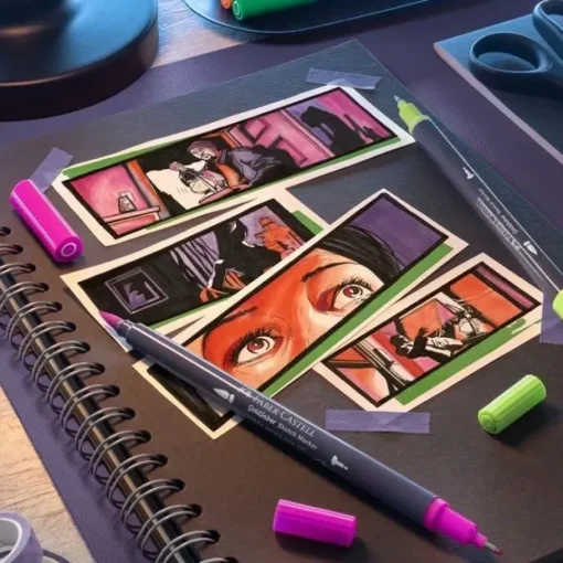 Set 12 Rotuladores Doble Punta Goldfaber Sketch Faber-Castell