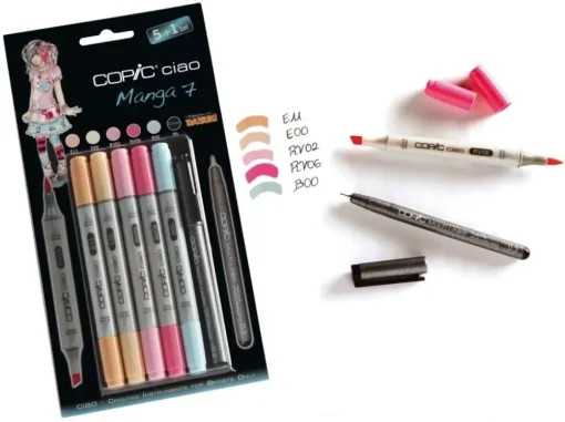 Set 5+1 rotuladores Manga #07 Copic Ciao