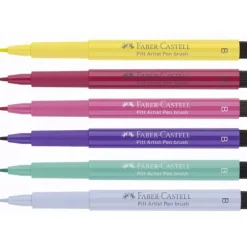Set 6 rotuladores Manga Shôjo Pitt Artist Pen Faber-Castell