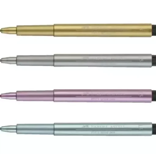 Set 4 rotuladores metálicos Pitt Artist Pen Faber-Castell