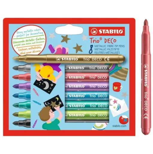 Set 8 Rotuladores Metálicos STABILO Scribbi