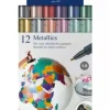 Set 12 Rotuladores Metálicos Metallics Marker Faber-Castell