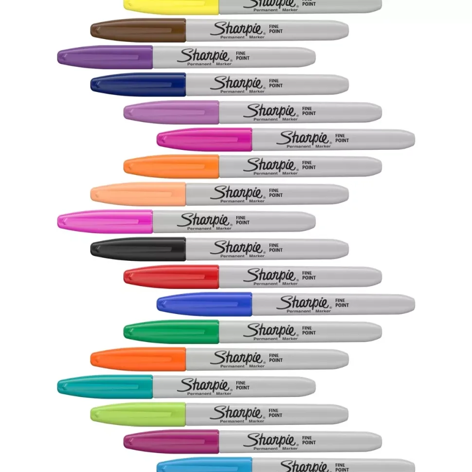 Set 18 Rotuladores Permanentes Punta Fina Sharpie