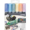 Set 6 rotuladores permanentes colores pastel Mark All Lyra 2mm