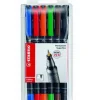 Set 6 Rotuladores Permanentes STABILO OHPen Universal Punta Superfina