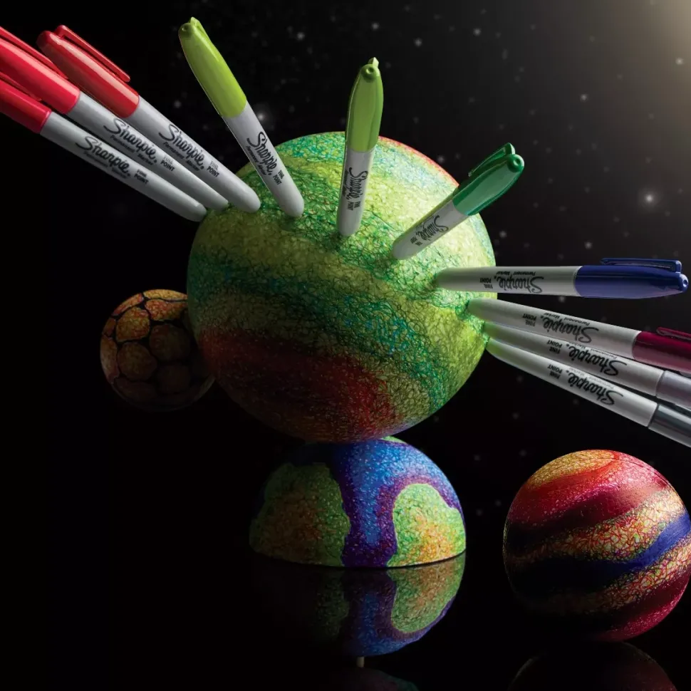 Set 24 Rotuladores Permanentes Colores Cósmicos Punta Fina Sharpie