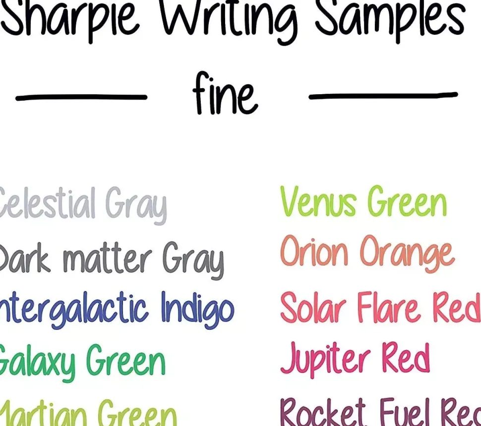 Set 24 Rotuladores Permanentes Colores Cósmicos Punta Fina Sharpie