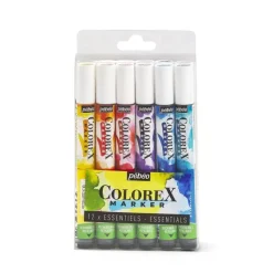 Set 12 Rotuladores pincel acuarelables Essentials Colorex Pebeo