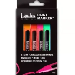 Set 6 rotuladores punta fina Fluorescente Liquitex
