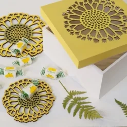 Set 2 siluetas de madera Girasoles Botánica Artemio