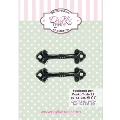 Set 2 tiradores asa Dayka 5x1cm