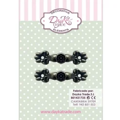 Set 2 tiradores asa minis Dayka 4x1cm