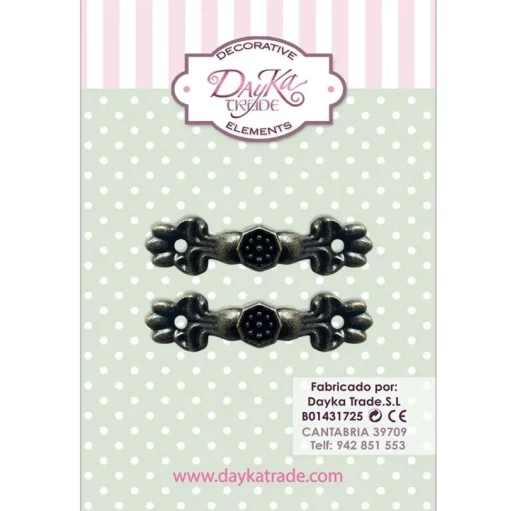 Set 2 tiradores asa minis Dayka 4x1cm