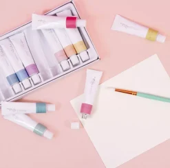 Set 12 Tubos Acrílicos Colores Pastel Craftelier