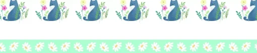 Set 2 Washi Tapes Gatos Life is Simple Artemio