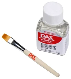 Set Barniz profesional brillante y pincel Das 75ml