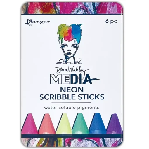 Set Ceras Acuarelables Neon Scribble Sticks Dina Wakley Ranger
