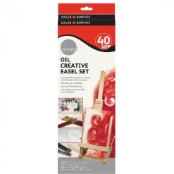Set Creativo de Óleo + Caballete Escritorio Daler Rowney