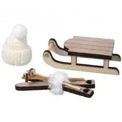 Set de 3 Adornos Navideños de Madera Rayher