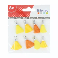 Set de 8 Borlas Amarillo Artemio