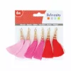 Set de 6 Borlas Rosa Artemio