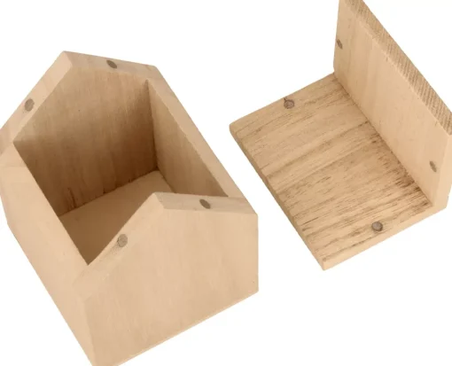 Set de 2 Casas de Madera con Tapa Artemio