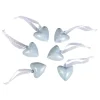 Set de 6 Cascabeles Corazón Azul Bebé Rayher