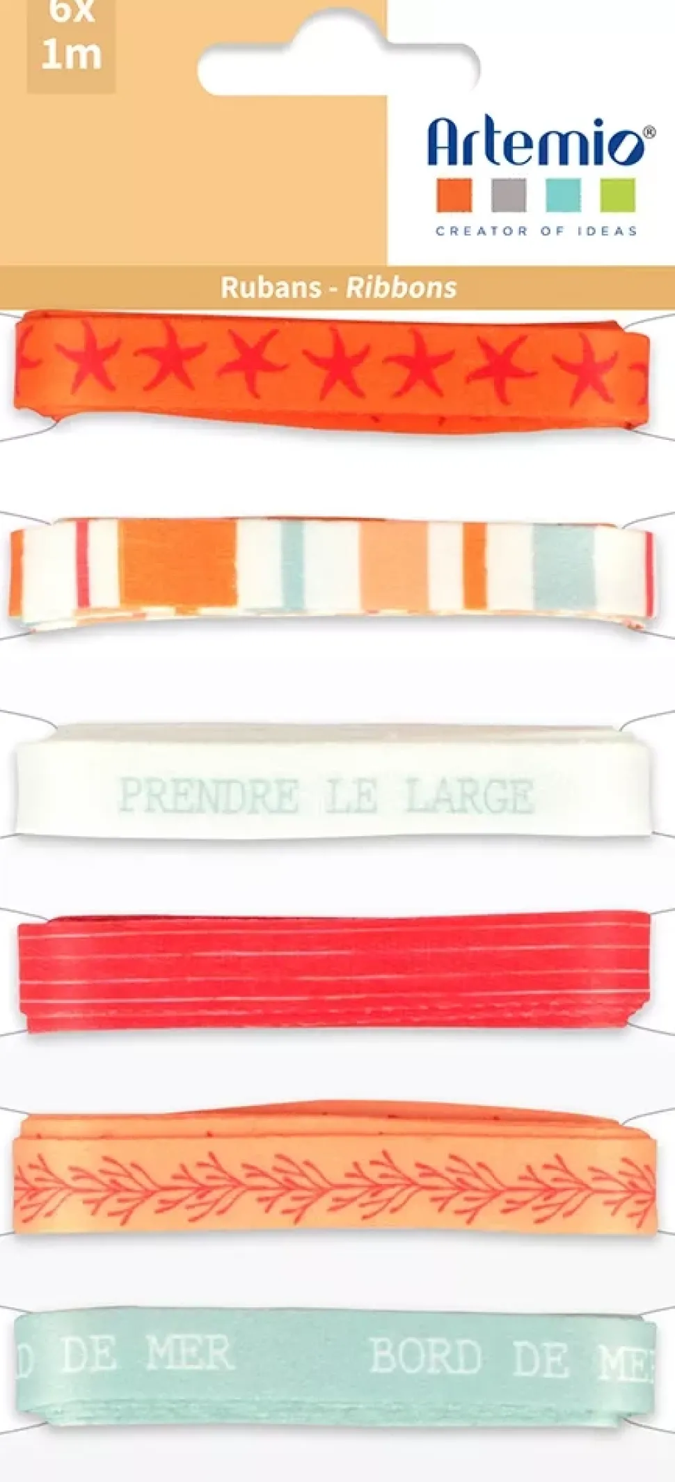 Set de 6 Cintas Corail Artemio
