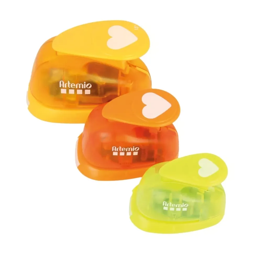 Set de 3 perforadoras Corazones Artemio