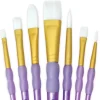 Set de 7 Pinceles Pelo Sintético Blanco Crafter's Choice Royal & Langnickel