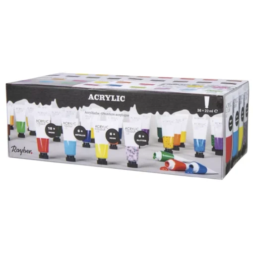 Set de 36 Pinturas Acrílicas Rayher 22ml