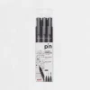 Set de 3 rotuladores calibrados negros Pin Uni-Ball