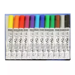 Set de 12 rotuladores para tela 7A Telas claras