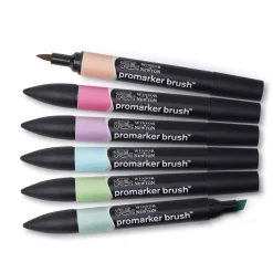 Set de 6 Rotuladores Promarker Brush Tonos Pastel Winsor and Newton
