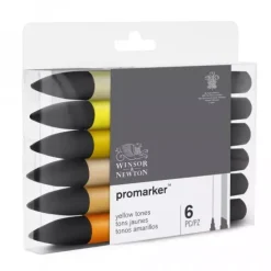 Set de 6 Rotuladores Promarker Tonos Amarillos Winsor and Newton