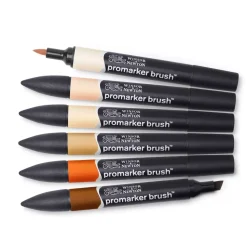 Set de 6 Rotuladores Promarker Brush Tonos Piel Winsor and Newton