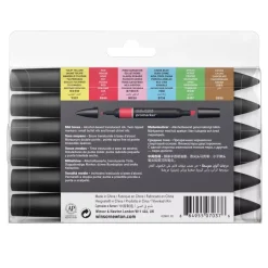 Set de 6 Rotuladores Promarker Tonos Medios Winsor y Newton