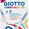 Set de 8 Rotuladores Turbo Glitter Giotto